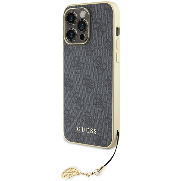 Kryt Guess GUHCP15XGF4GGR Apple iPhone 15 Pro Max hardcase 4G Charms Collection grey