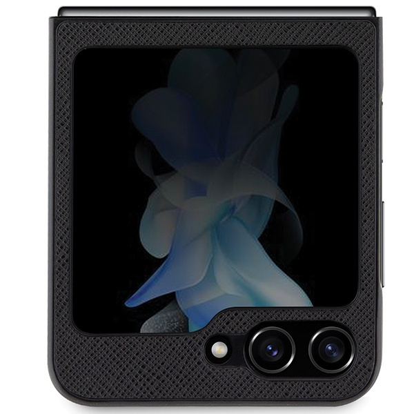 Kryt Karl Lagerfeld KLHCZF5SAKCNPK Samsung Galaxy Z Flip5 hardcase Saffiano Karl&Choupette Pin black