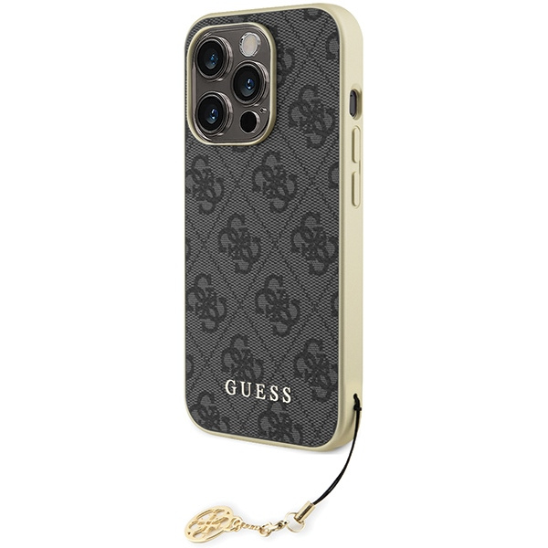 Kryt Guess GUHCP15LGF4GGR Apple iPhone 15 Pro hardcase 4G Charms Collection grey