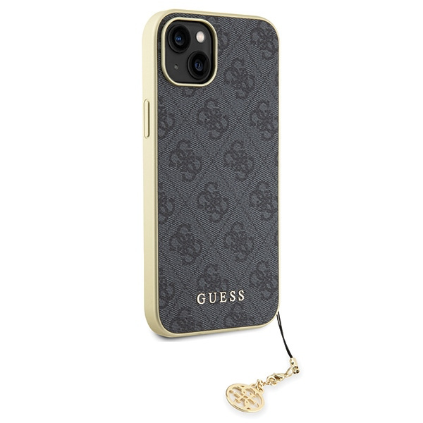 Kryt Guess GUHCP15MGF4GGR Apple iPhone 15 Plus / 14 Plus hardcase 4G Charms Collection grey