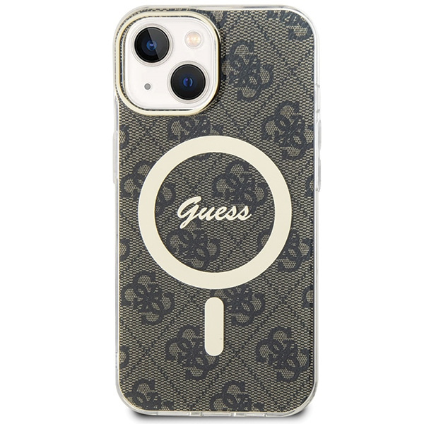Kryt Guess GUHMP15MH4STW Apple iPhone 15 Plus / 14 Plus hardcase IML 4G MagSafe brown