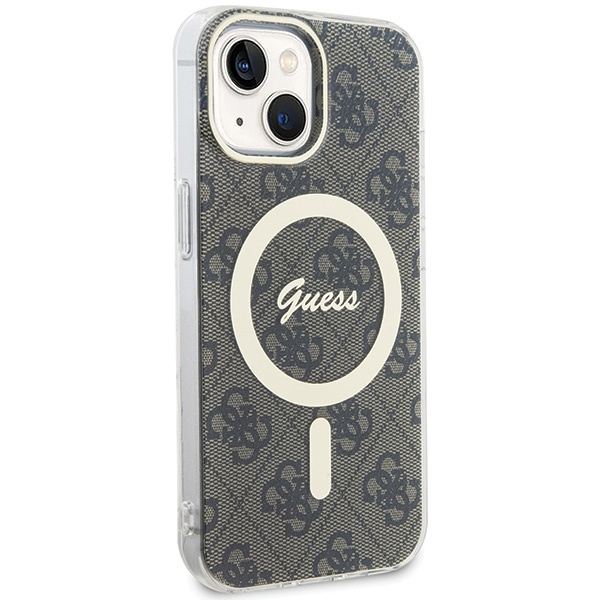 Kryt Guess GUHMP15MH4STW Apple iPhone 15 Plus / 14 Plus hardcase IML 4G MagSafe brown