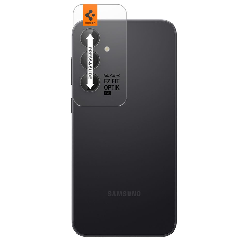 Kryt Spigen Optik.tr ez Fit Camera Protector Samsung Galaxy S23 FE Black [2 PACK]