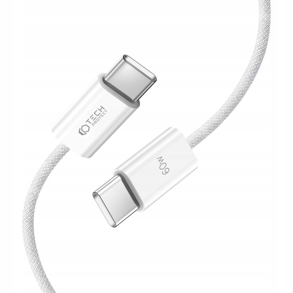 Tech-Protect Ultraboost Classic cable USB-C / USB-C PD 60W 3A 100cm White