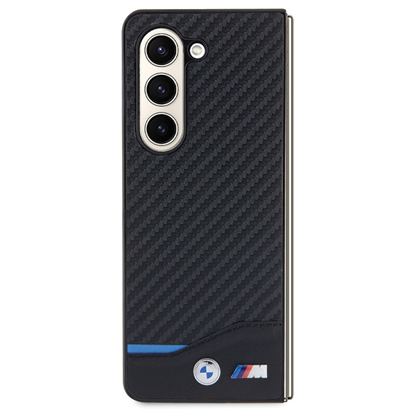 Kryt BMW BMHCZFD522NBCK Samsung Galaxy Z Fold5 Leather Carbon black