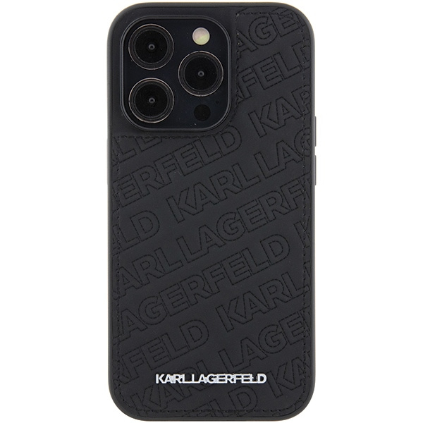 Kryt Karl Lagerfeld KLHCP15LPQKPMK iPhone 15 Pro barva černá hardcase Quilted K Pattern