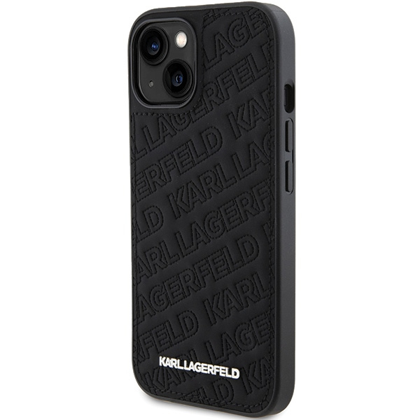 Kryt Karl Lagerfeld KLHCP15MPQKPMK iPhone 15 Plus barva černá hardcase Quilted K Pattern