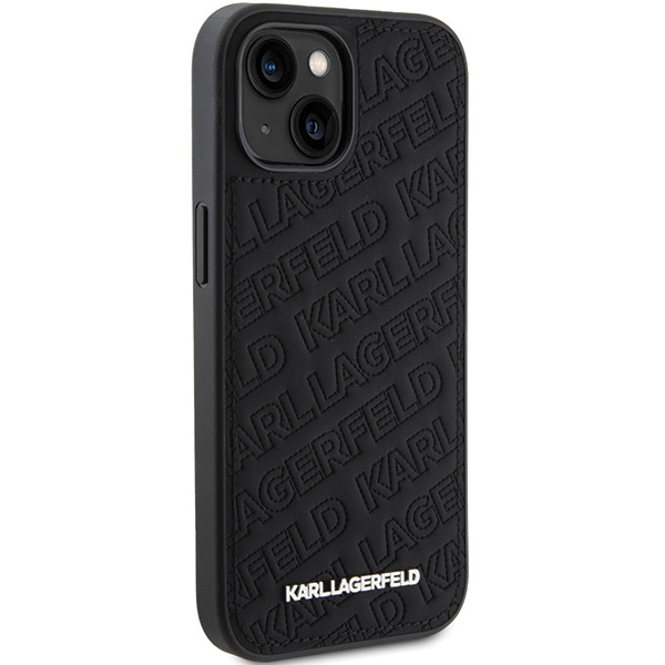 Kryt Karl Lagerfeld KLHCP15SPQKPMK iPhone 15 barva černá hardcase Quilted K Pattern