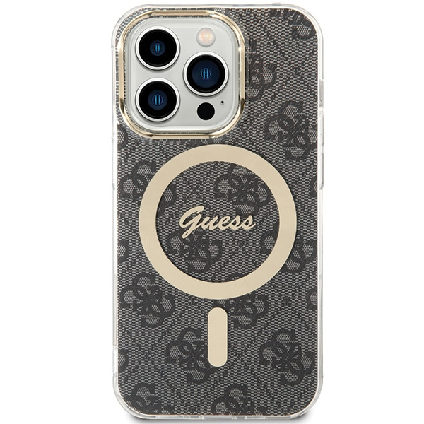Kryt Guess GUHMP15LH4STK Apple iPhone 15 Pro hardcase IML 4G MagSafe black