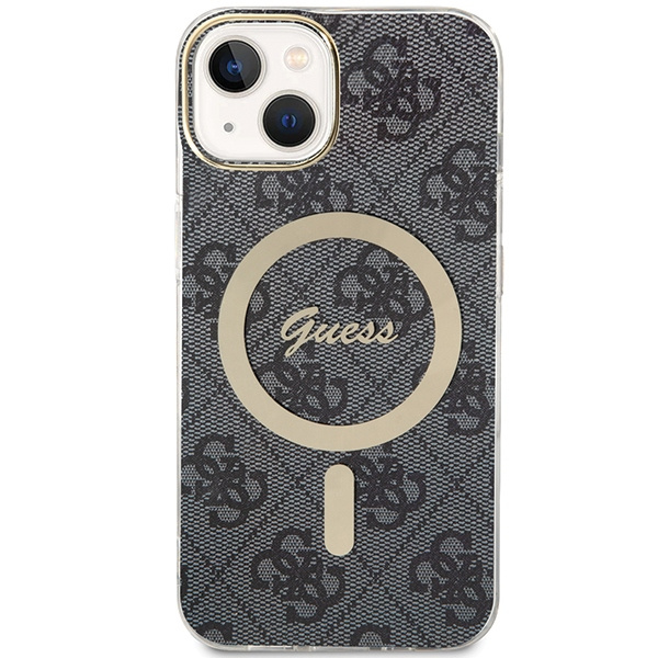 Kryt Guess GUHMP15SH4STK Apple iPhone 15 hardcase IML 4G MagSafe black