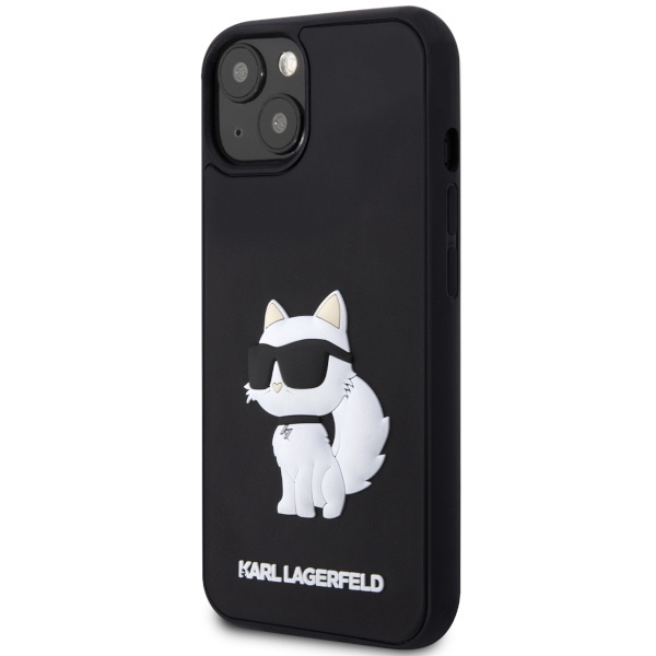 Kryt Karl Lagerfeld KLHCP14M3DRKHNK Apple iPhone 14 Plus / 15 Plus hardcase Rubber Choupette 3D black