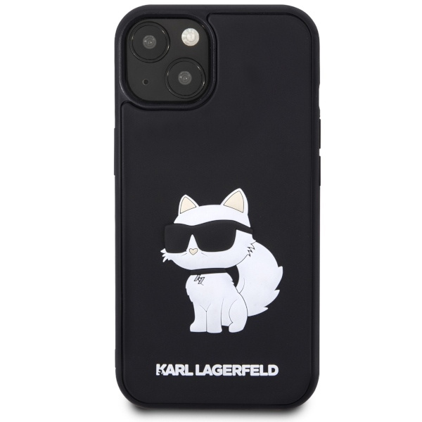 Kryt Karl Lagerfeld KLHCP14M3DRKHNK Apple iPhone 14 Plus / 15 Plus hardcase Rubber Choupette 3D black