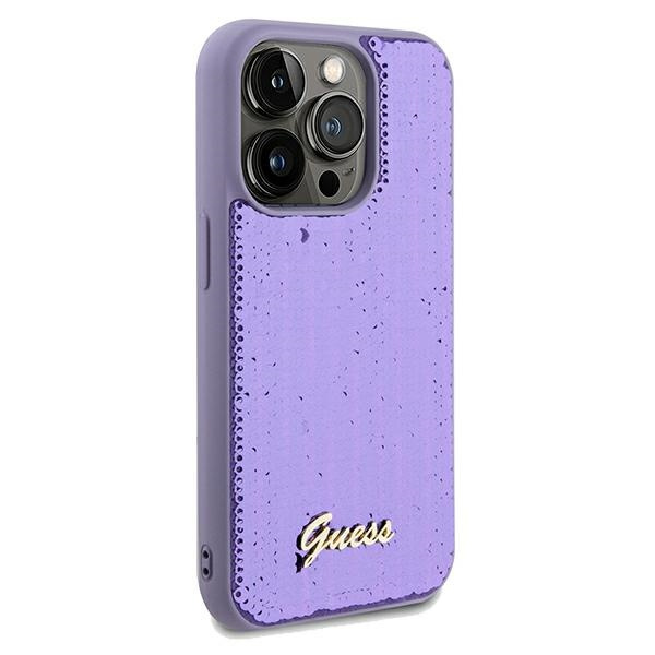 Kryt Guess GUHCP13XPSFDGSU Apple iPhone 13 Pro Max hardcase Sequin Script Metal purple