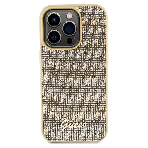 Kryt Guess GUHCP14XPMSDGSD Apple iPhone 14 Pro Max hardcase Disco Metal Script gold
