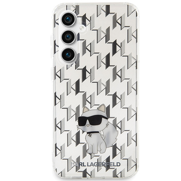 Kryt Karl Lagerfeld KLHCS23FEHNCMKLT Samsung Galaxy S23 FE hardcase Monogram Choupette transparent