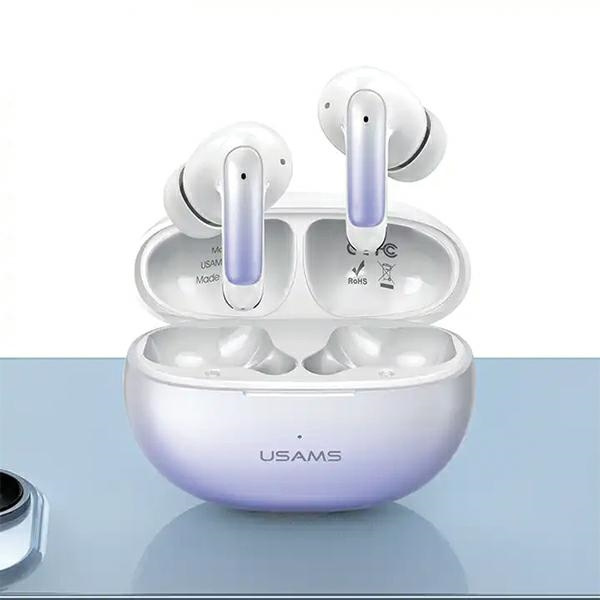 Sluchátka USAMS X-don Series wireless in-ear  ENC TWS Bluetooth 5.3 purple blue