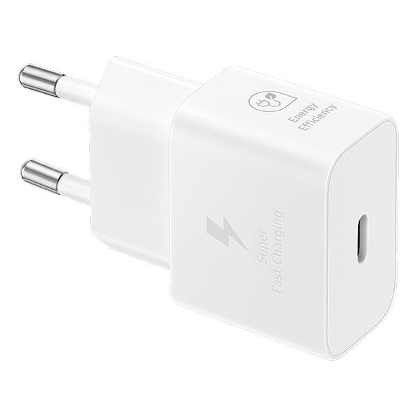 Síťová nabíječka Samsung EP-T2510XW 25W Fast Charge + USB-C / USB-C cable white