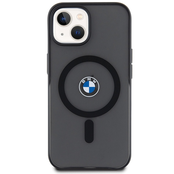 Kryt BMW BMHMP15MDSLK Apple iPhone 15 Plus / 14 Plus hardcase IML Signature MagSafe black