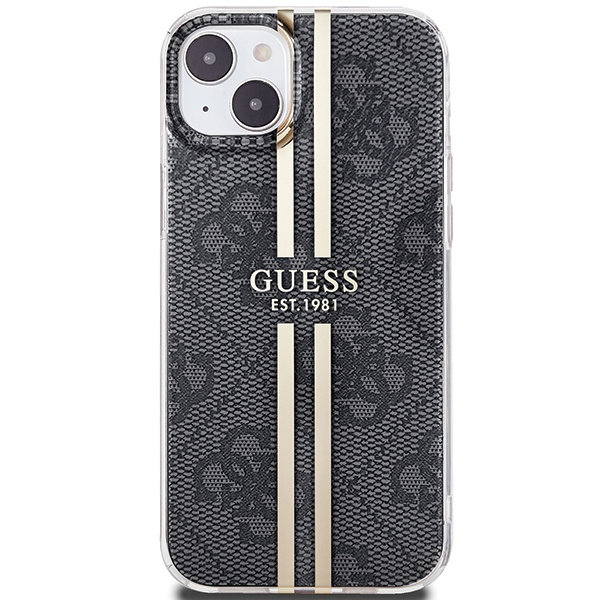 Kryt Guess GUHCP15MH4PSEGK Apple iPhone 15 Plus / 14 Plus hardcase IML 4G Gold Stripe black