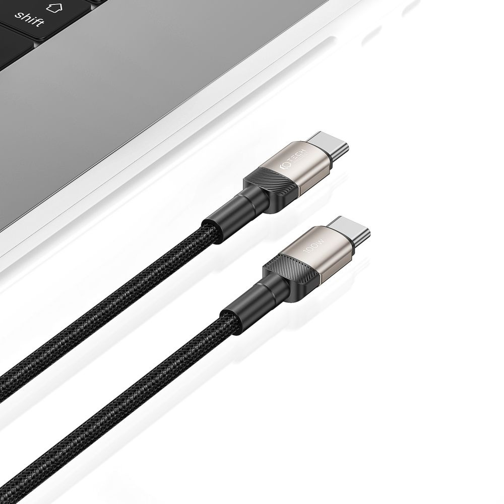 Tech-Protect Ultraboost Evo cable USB-C / USB-C PD 100W 5A 100cm Titanium