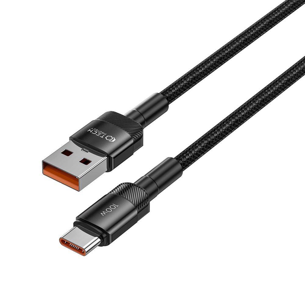 Tech-Protect Ultraboost Evo cable USB-A / USB-C 100W 5A 50cm Black