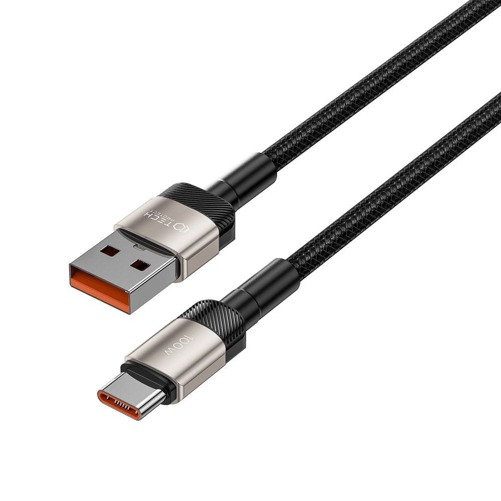 Tech-Protect Ultraboost Evo cable USB-A / USB-C 100W 5A 100cm Titanium