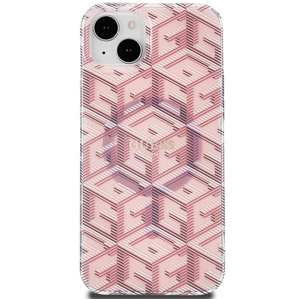 Kryt Guess GUHMP15MHGCUSTGP Apple iPhone 15 Plus / 14 Plus hardcase IML GCube MagSafe pink