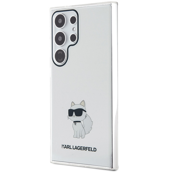 Kryt Karl Lagerfeld KLHCS24LHNCHTCT Samsung Galaxy S24 Ultra hardcase IML Choupette transparent