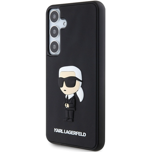 Kryt Karl Lagerfeld KLHCS24S3DRKINK Samsung Galaxy S24 hardcase 3D Rubber Ikonik black