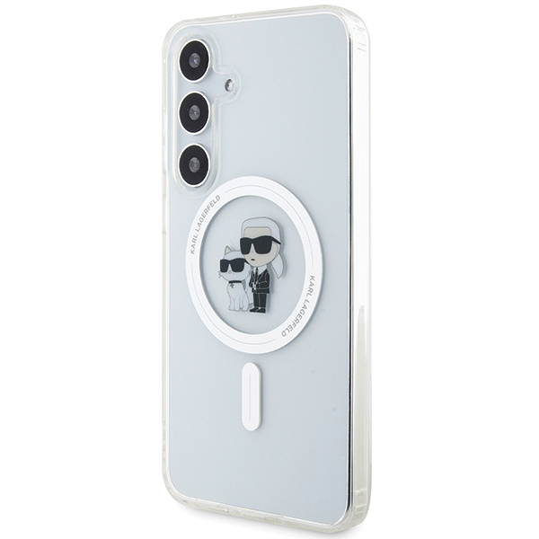 Kryt Karl Lagerfeld KLHMS24SHGKCNOT Samsung Galaxy S24 hardcase IML Karl&Choupette MagSafe transparent