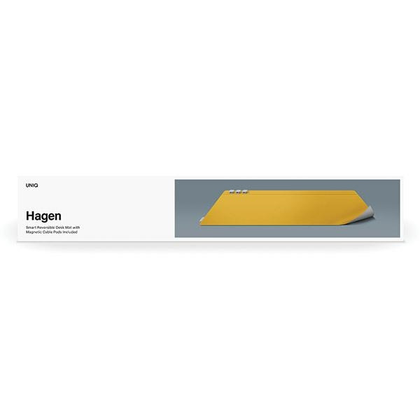 Kryt UNIQ Hagen magnetic pad canary yellow-chalk grey