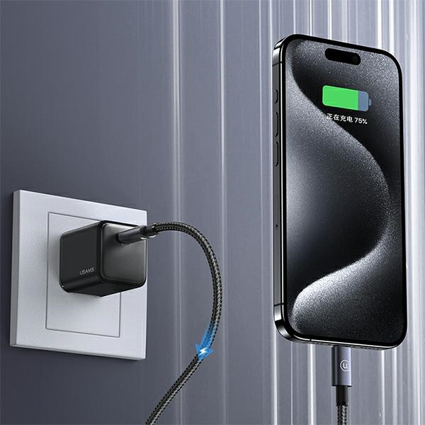 USAMS US-SJ661 USB-C / USB-C cable 60W 1,2m Fast Charging tarnish