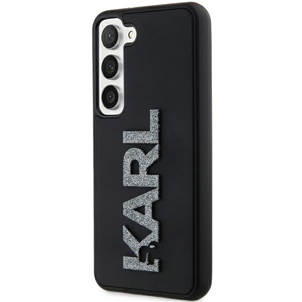 Kryt Karl Lagerfeld KLHCS23S3DMBKCK Samsung Galaxy S23 hardcase 3D Rubber Glitter Logo black
