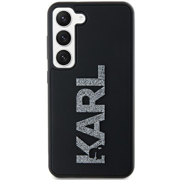 Kryt Karl Lagerfeld KLHCS23S3DMBKCK Samsung Galaxy S23 hardcase 3D Rubber Glitter Logo black
