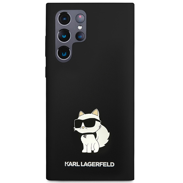 Kryt Karl Lagerfeld KLHCS24LSNCHBCK Samsung Galaxy S24 Ultra hardcase Silicone Choupette black