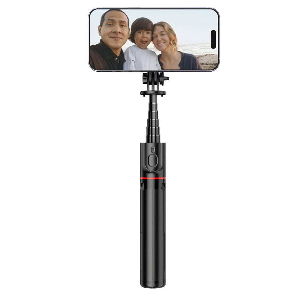 Kryt Tech-Protect L06S MagSafe Bluetooth Selfie Stick Tripod Black