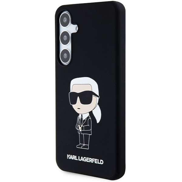 Kryt Karl Lagerfeld KLHCS24MSNIKBCK Samsung Galaxy S24+ Plus hardcase Silicone Ikonik black