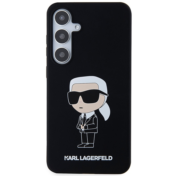 Kryt Karl Lagerfeld KLHCS24MSNIKBCK Samsung Galaxy S24+ Plus hardcase Silicone Ikonik black