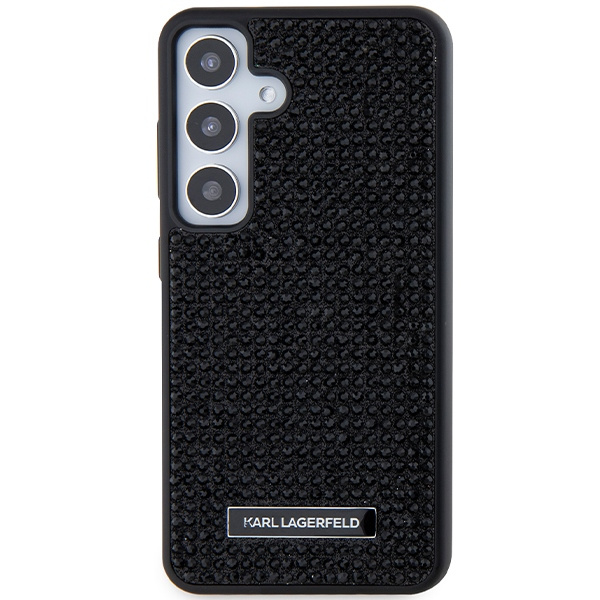 Kryt Karl Lagerfeld KLHCS24SHDSPRK Samsung Galaxy S24 hardcase Rhinestone Metal Logo black