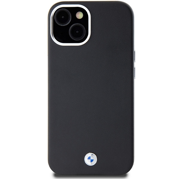 Kryt BMW BMHMP15S23PUFWK Apple iPhone 15 / 14 / 13 Signature Wrapped Metal MagSafe black