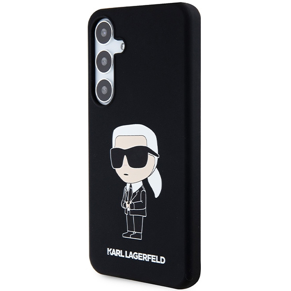 Kryt Karl Lagerfeld KLHCS24SSNIKBCK Samsung Galaxy S24 hardcase Silicone Ikonik black