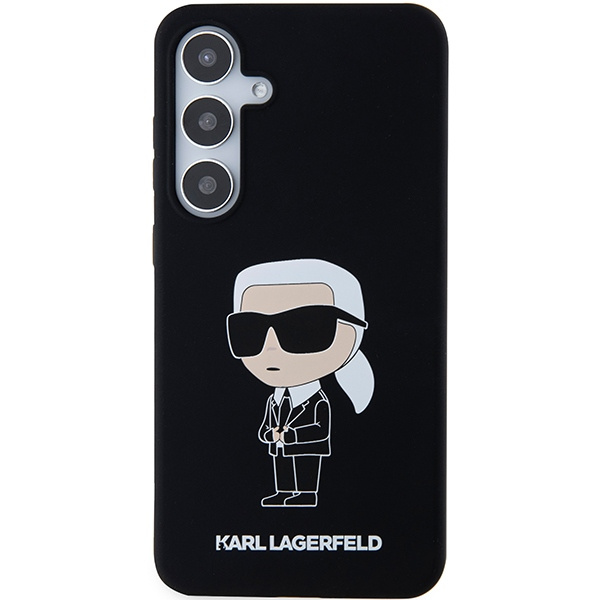 Kryt Karl Lagerfeld KLHCS24SSNIKBCK Samsung Galaxy S24 hardcase Silicone Ikonik black