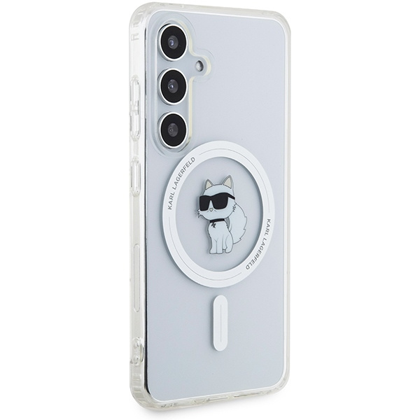 Kryt Karl Lagerfeld KLHMS24SHFCCNOT Samsung Galaxy S24 hardcase IML Choupette MagSafe transparent