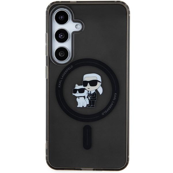 Kryt Karl Lagerfeld KLHMS24SHGKCNOK Samsung Galaxy S24 hardcase IML Karl&Choupette MagSafe black