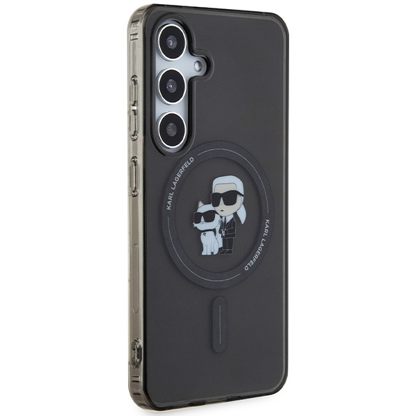Kryt Karl Lagerfeld KLHMS24SHGKCNOK Samsung Galaxy S24 hardcase IML Karl&Choupette MagSafe black