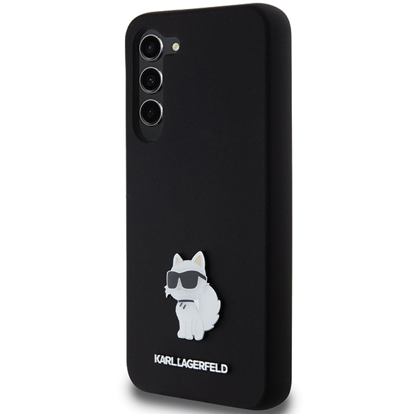 Kryt Karl Lagerfeld KLHCS23MSMHCNPK Samsung Galaxy S23+ Plus hardcase Silicone Choupette Metal Pin black