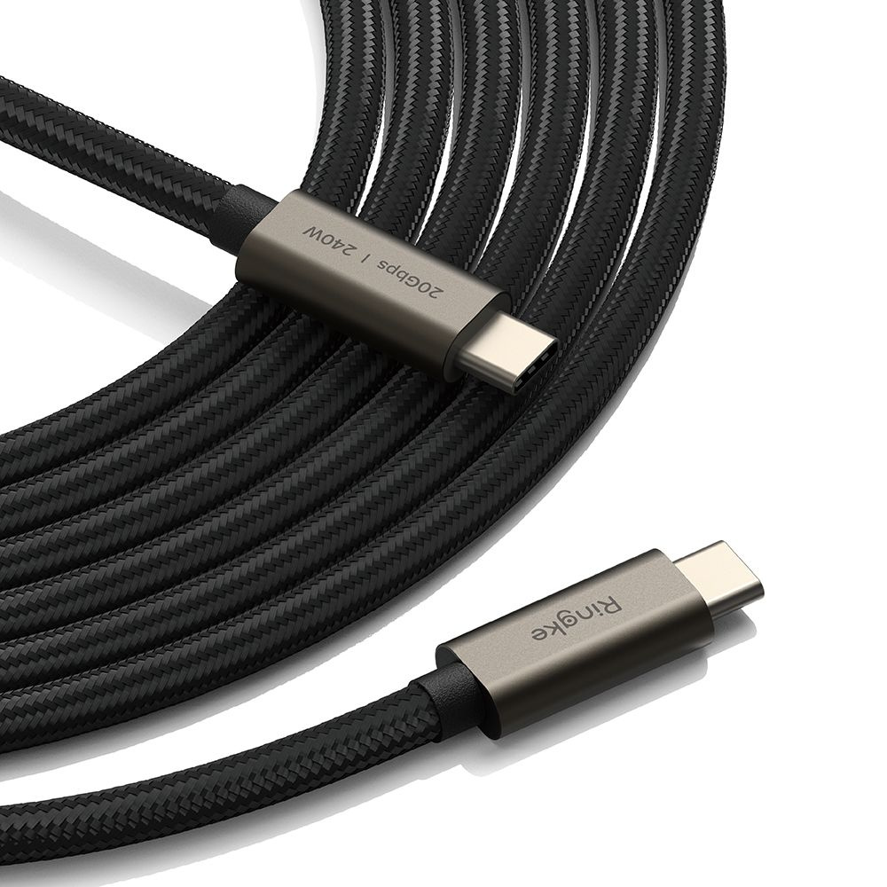 Ringke USB-C / USB-C 3.2 Gen 2x2 cable PD 240W 200cm Black