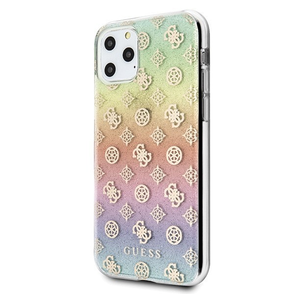 Kryt Guess GUHCN58PEOML iPhone 11 Pro multicolor hard case Iridescent 4G Peony
