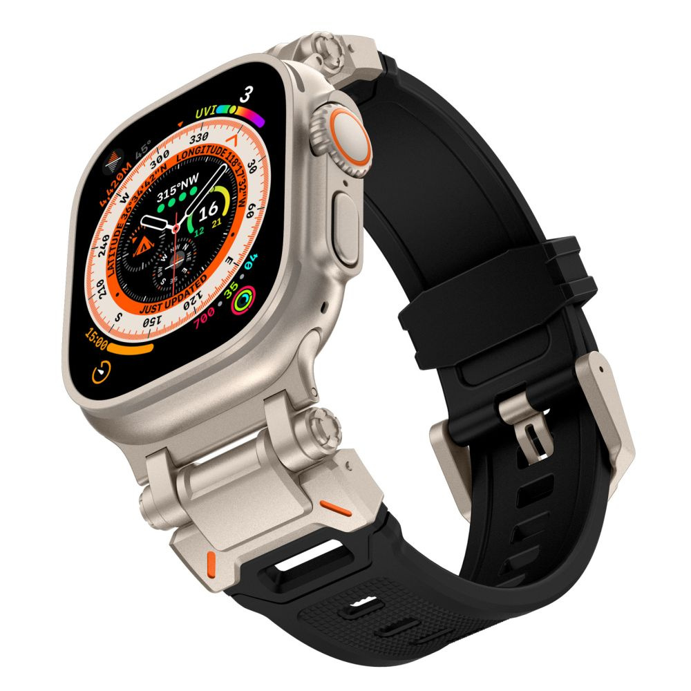 Kryt Belt Tech-Protect Delta Pro Apple Watch 4/5/6/7/8/9/SE/Ultra 42/44/45/49mm Black/titanium
