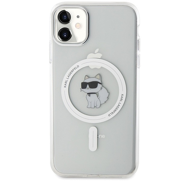 Kryt Karl Lagerfeld KLHMN61HFCCNOT Apple iPhone XR / 11 hardcase IML Choupette MagSafe transparent
